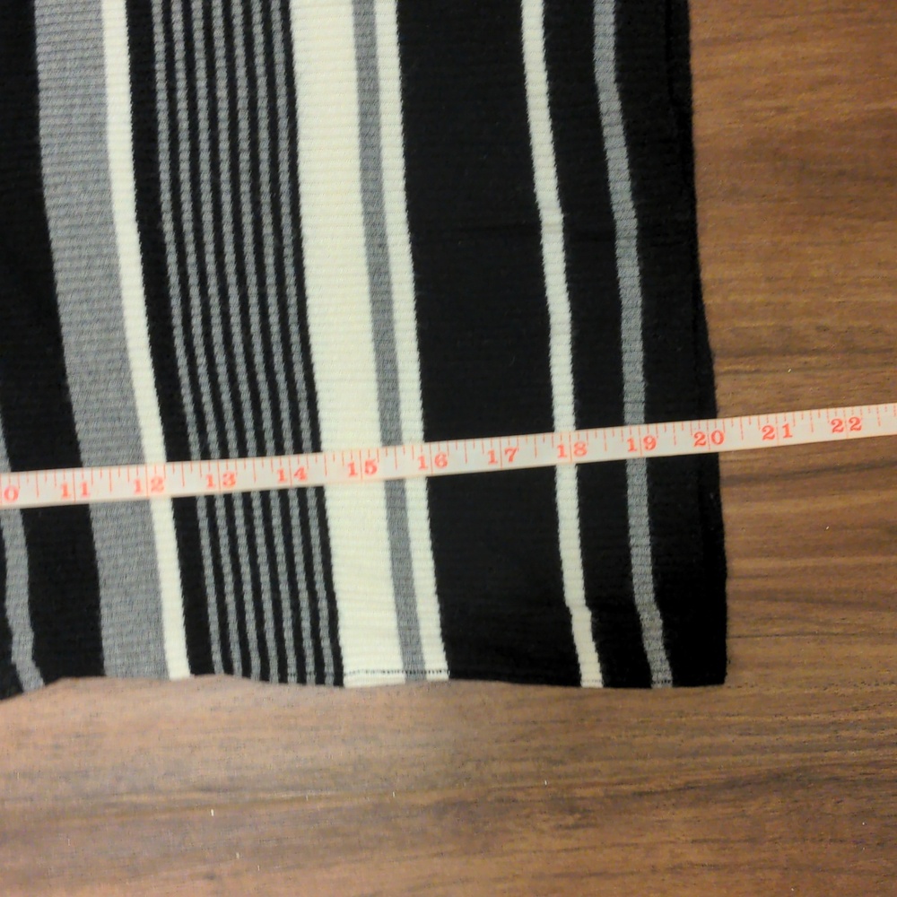 Primark Striped Ribbed Tank Mock Neck - Picture 3 of 6